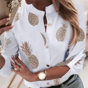 Crew Neck Long Sleeve Blouse