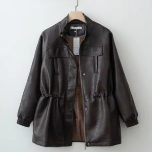 25 Fall / Autumn Pu Leather Jacket