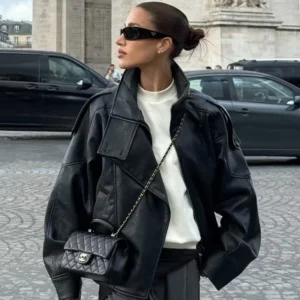 25AW Black pu Leather New In Jackets