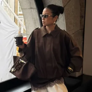 25AW NEW Causal Loose Suede Texture Jackets